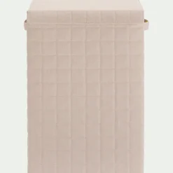 Panier à linge pliable en tissu H60cm - beige