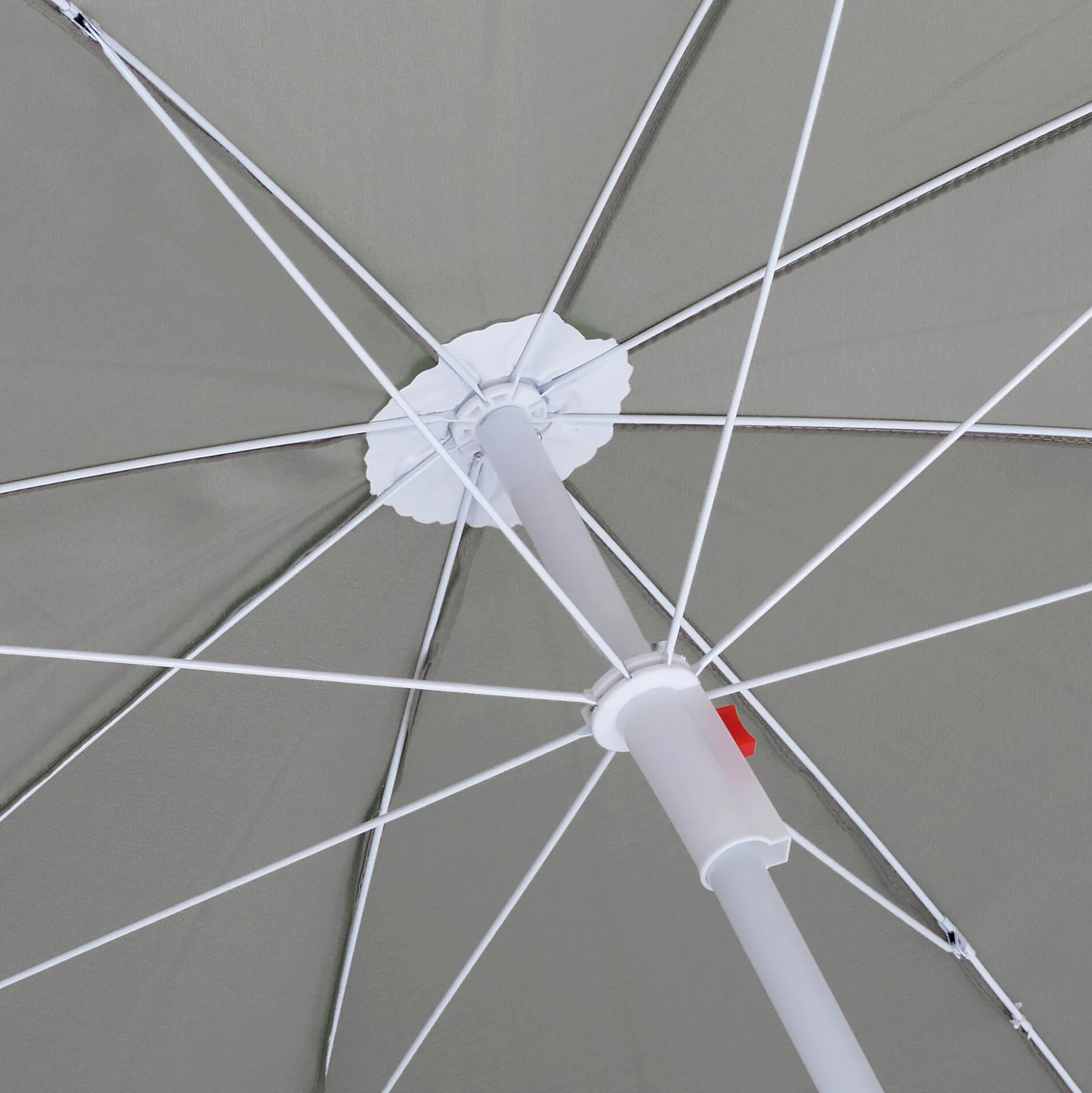 Parasol de plage - vert olivier (D180cm)