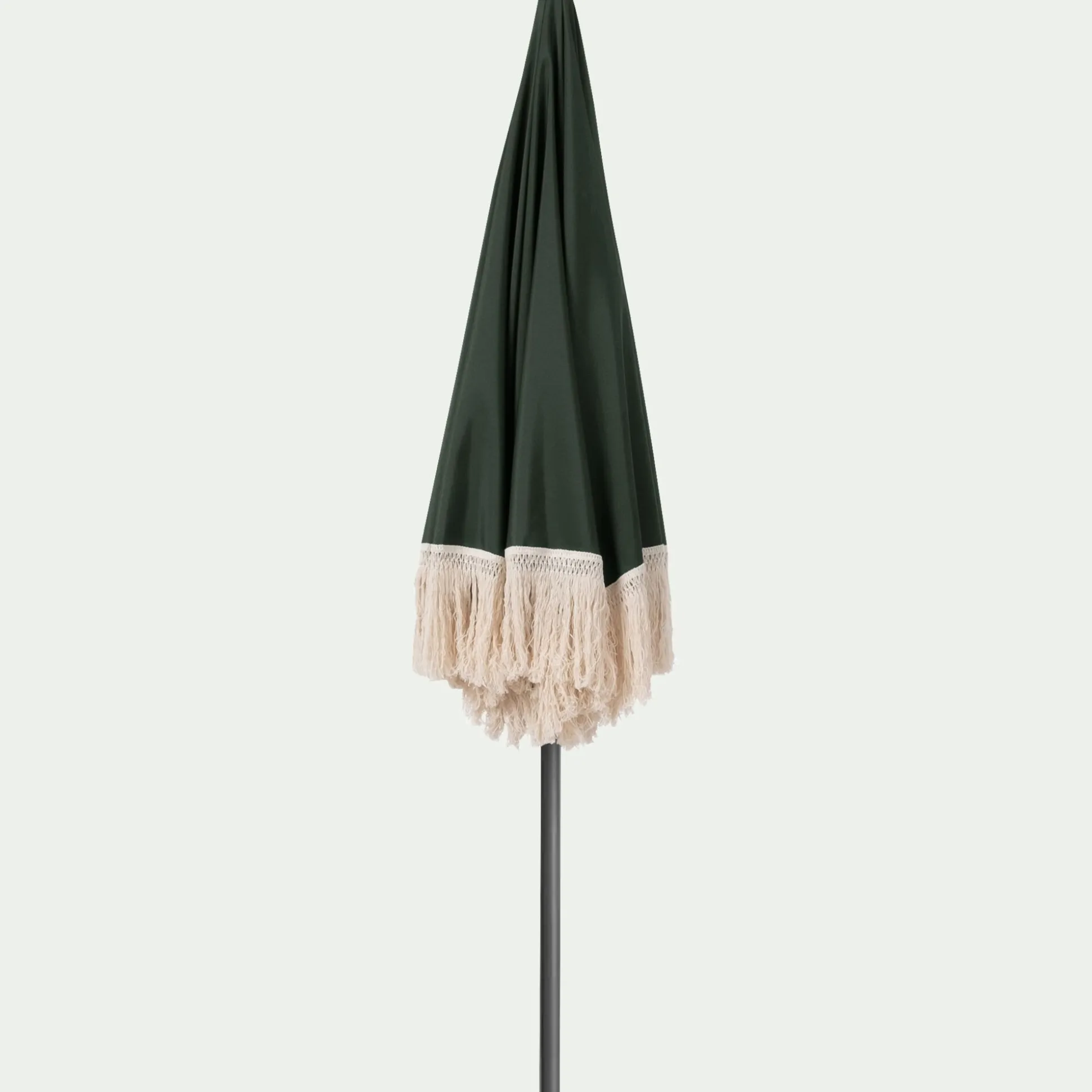 Parasol à franges D180cm - vert kaki