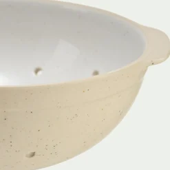 Passoire en grès D25cm - blanc