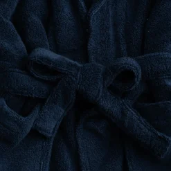 Peignoir en coton L/XL - bleu céou