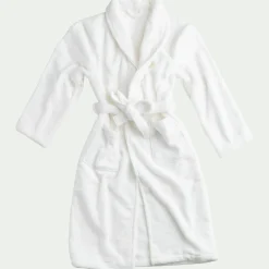 Peignoir en coton S/M - blanc optique