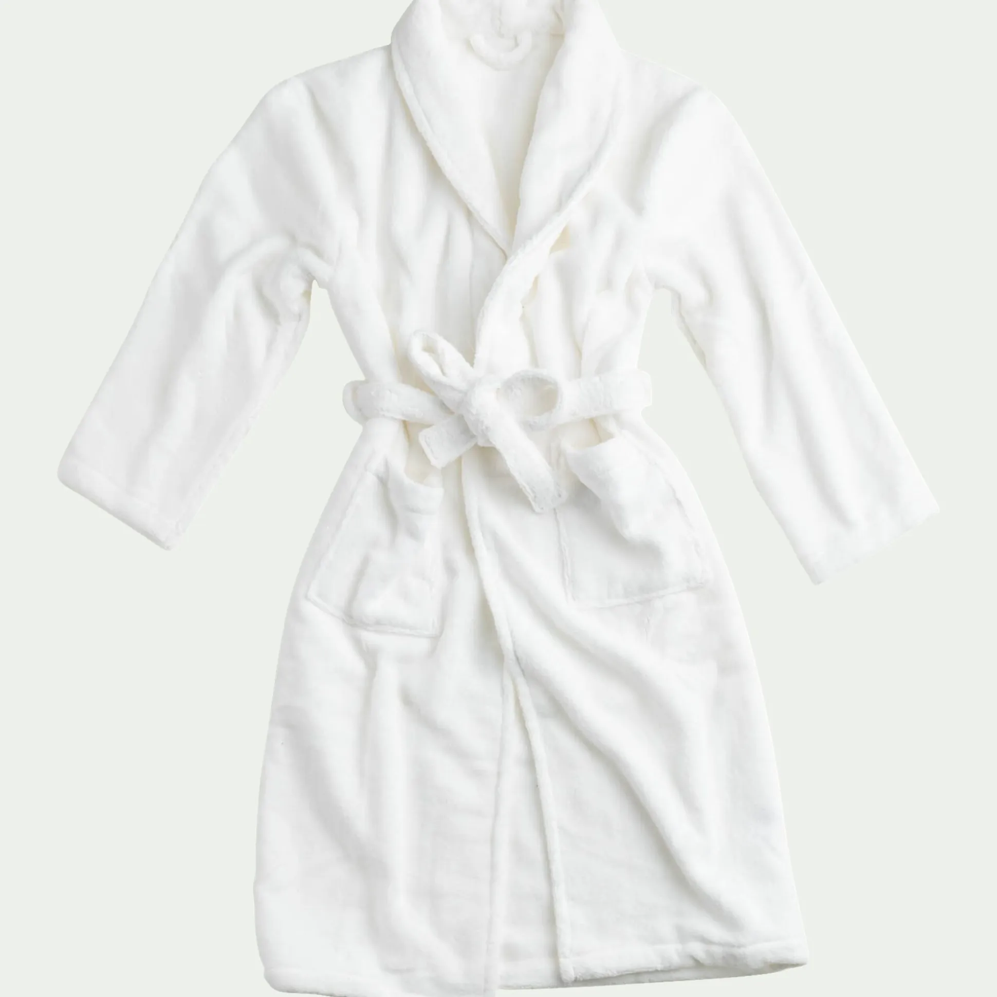 Peignoir en coton S/M - blanc optique