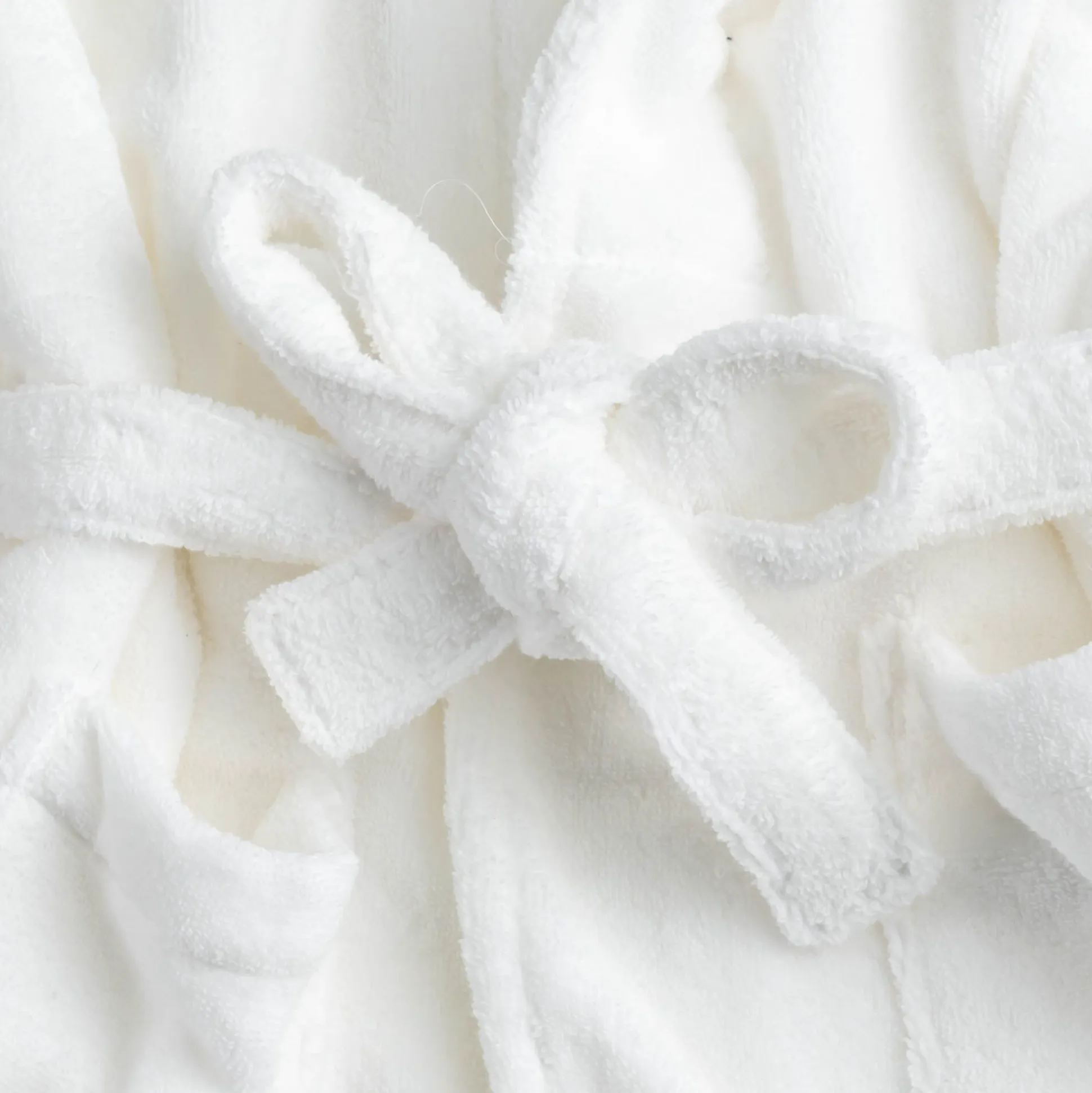Peignoir en coton S/M - blanc optique