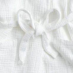 Peignoir en gaze de coton L/XL - blanc optique