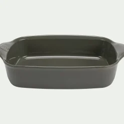 Petit plat à four individuel en céramique L30cm - vert cèdre