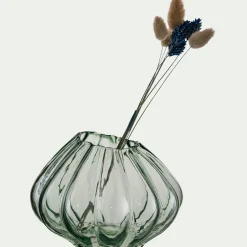 Petit vase en verre h12,3cm - vert