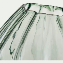 Petit vase en verre h12,3cm - vert