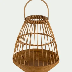 Photophore en bambou D28xH32cm - naturel