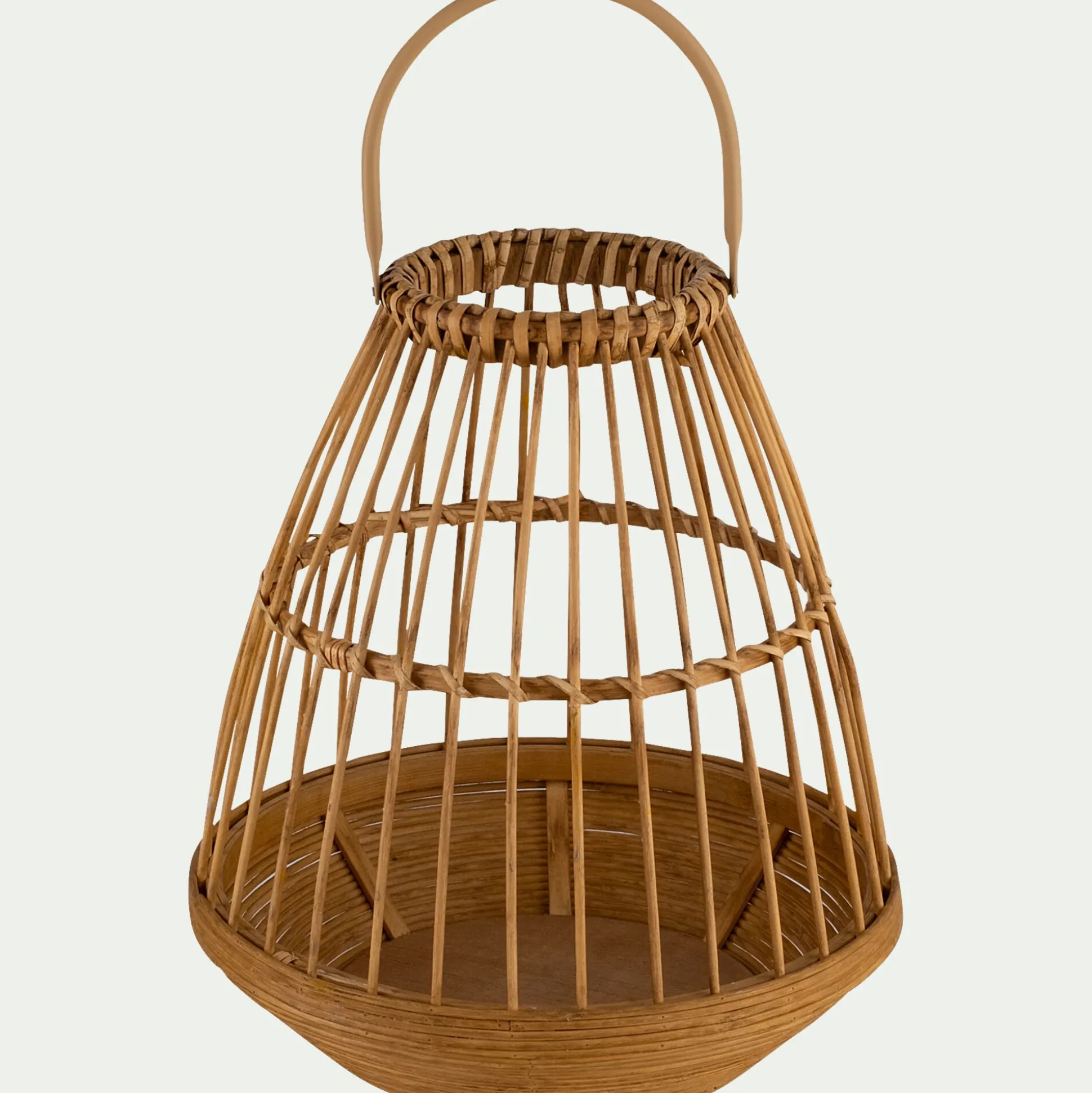 Photophore en bambou D28xH32cm - naturel