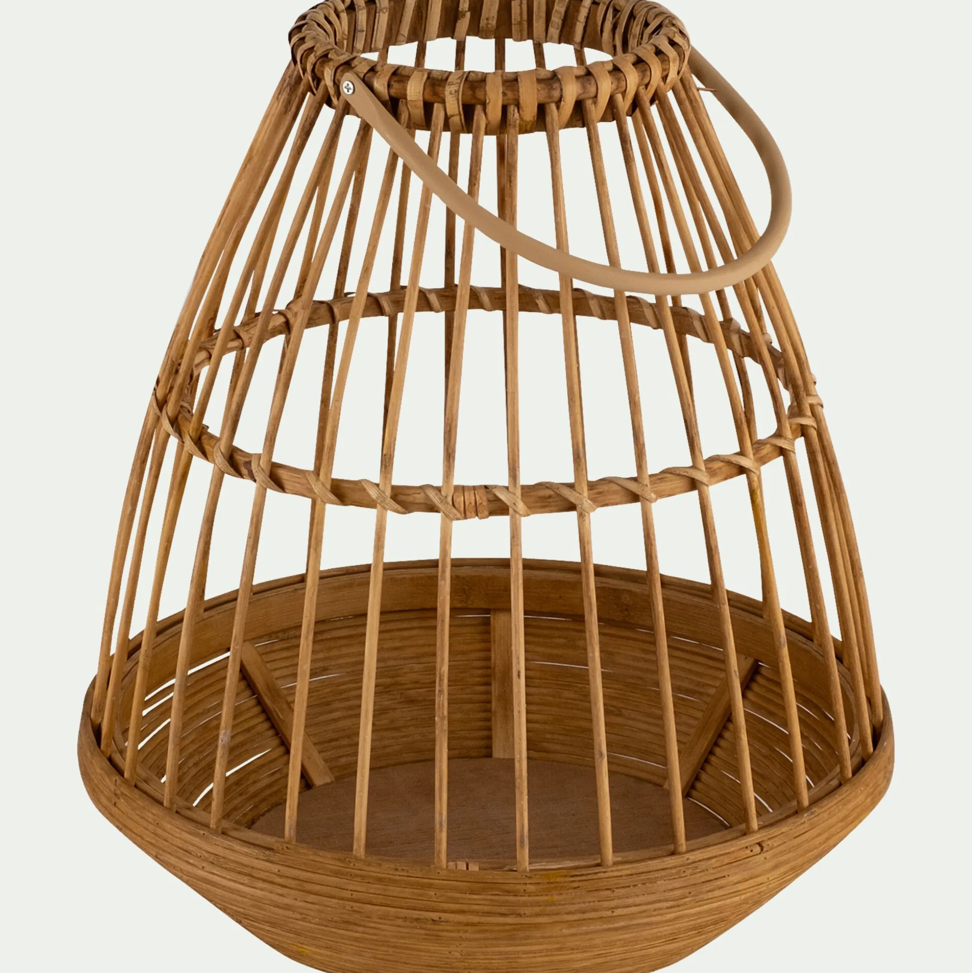 Photophore en bambou D28xH32cm - naturel