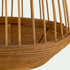 Photophore en bambou D28xH32cm - naturel