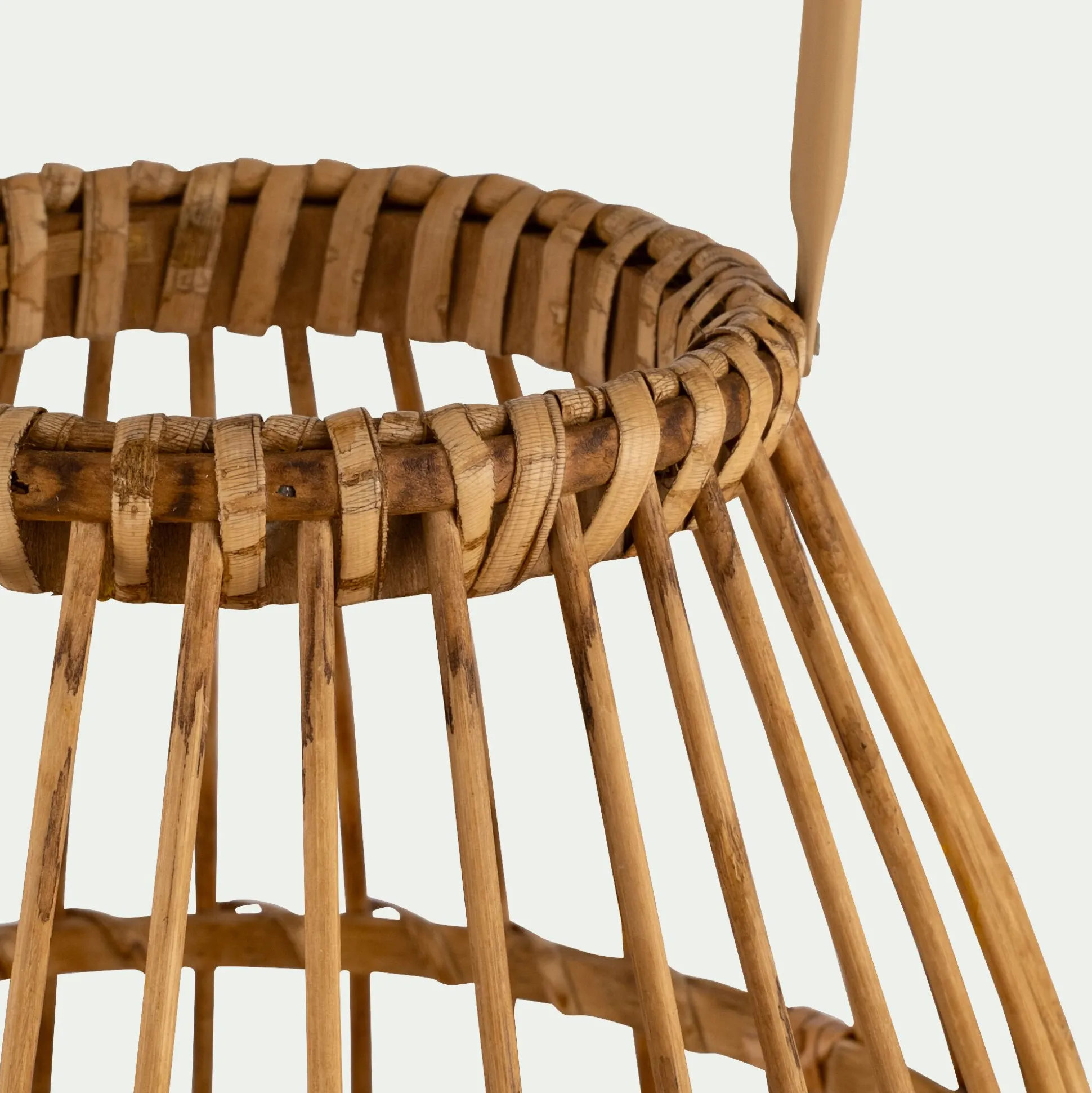 Photophore en bambou D28xH32cm - naturel