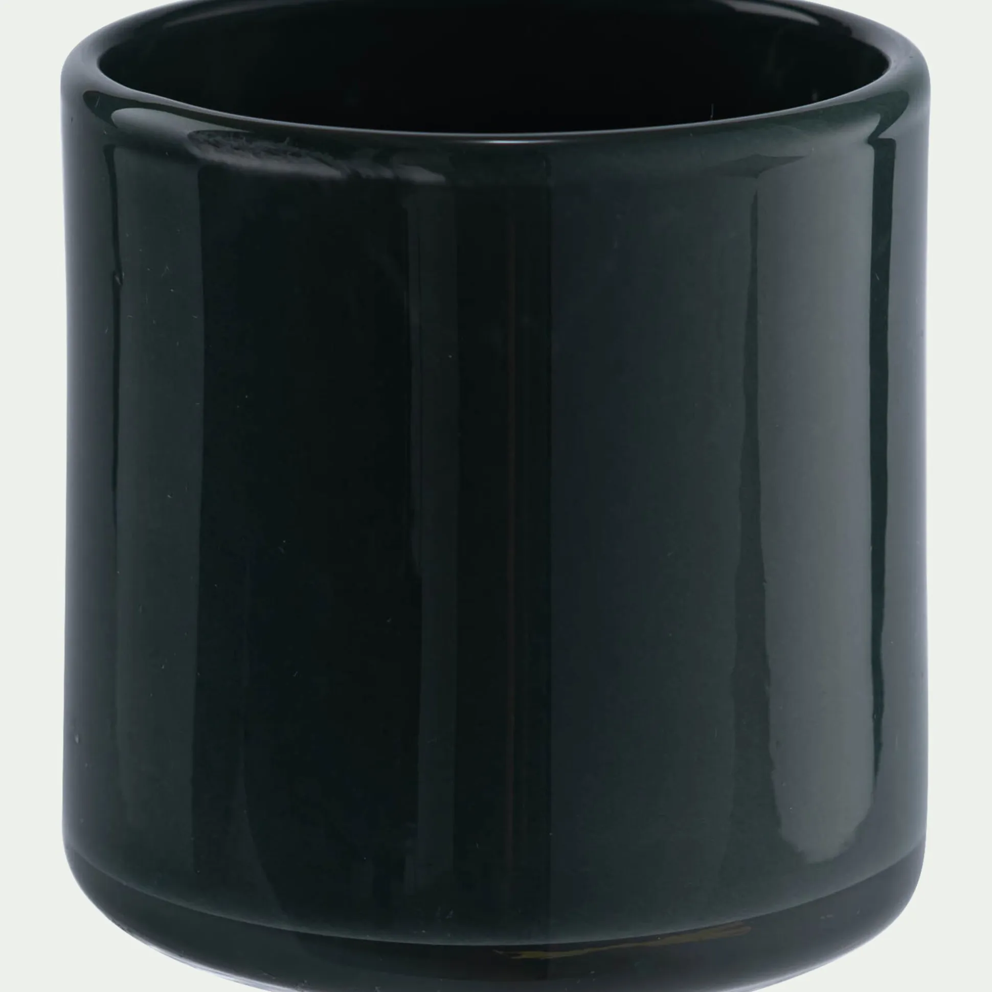 Photophore en verre D8xH8cm - bleu