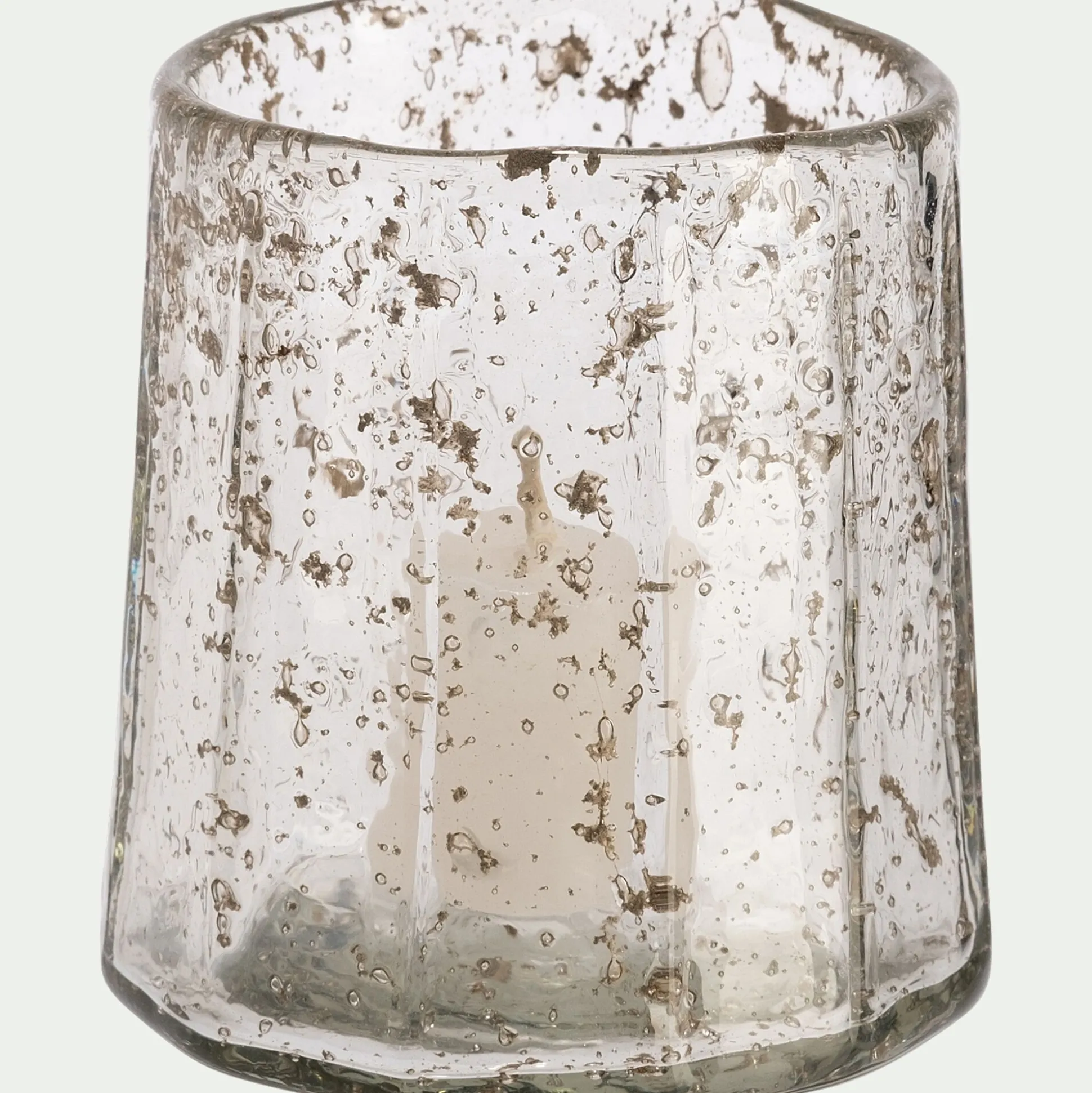 Photophore en verre H7cm - transparent