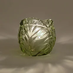 Photophore en verre teinté D7,5cm - vert