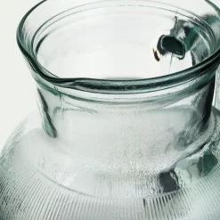 Pichet avec anse en verre recyclé 2,3 L - transparent