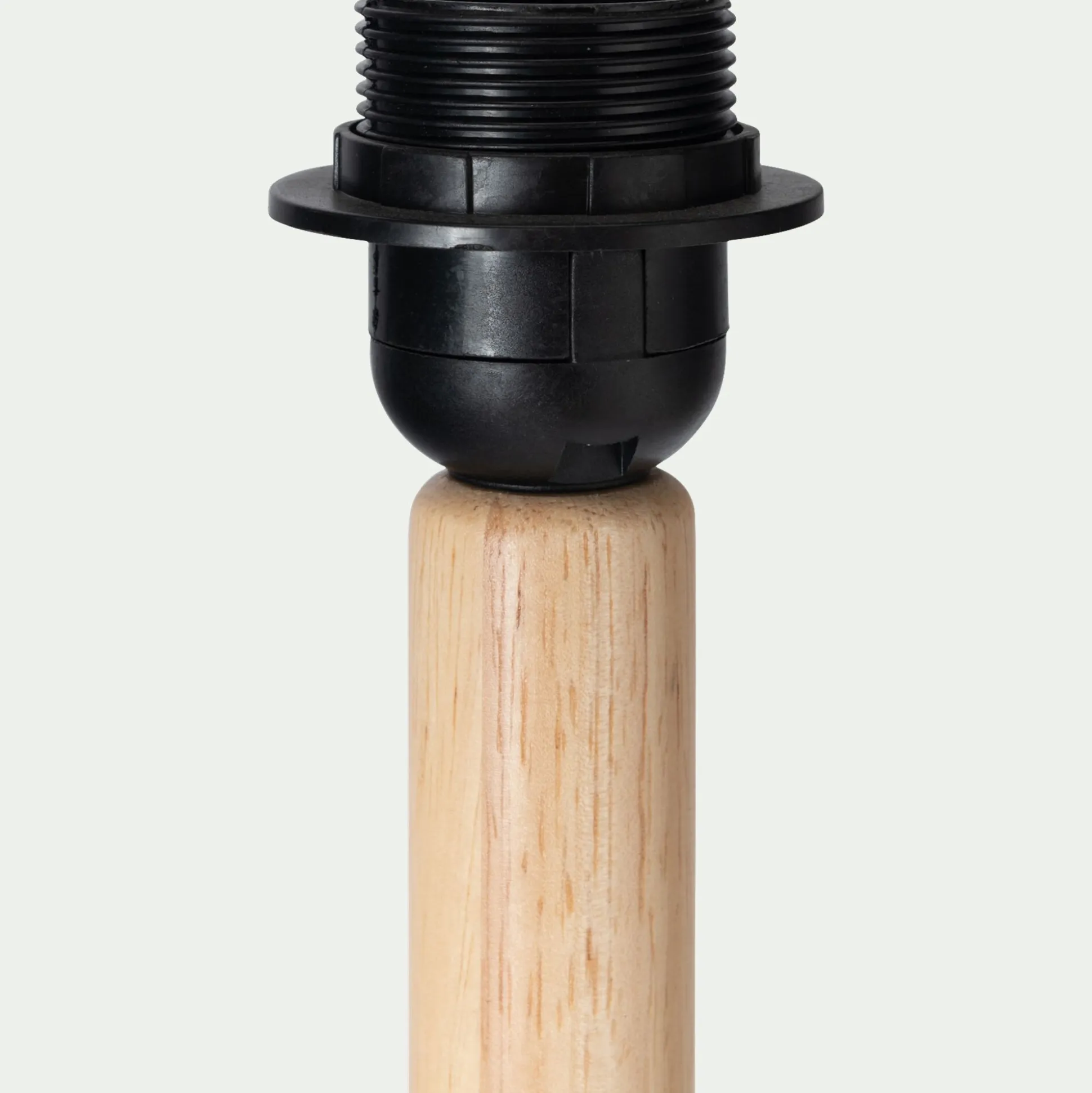 Pied de lampadaire en hévéa - bois clair H149cm