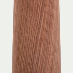 Pied de lampadaire en métal effet bois H157cm - bois foncé