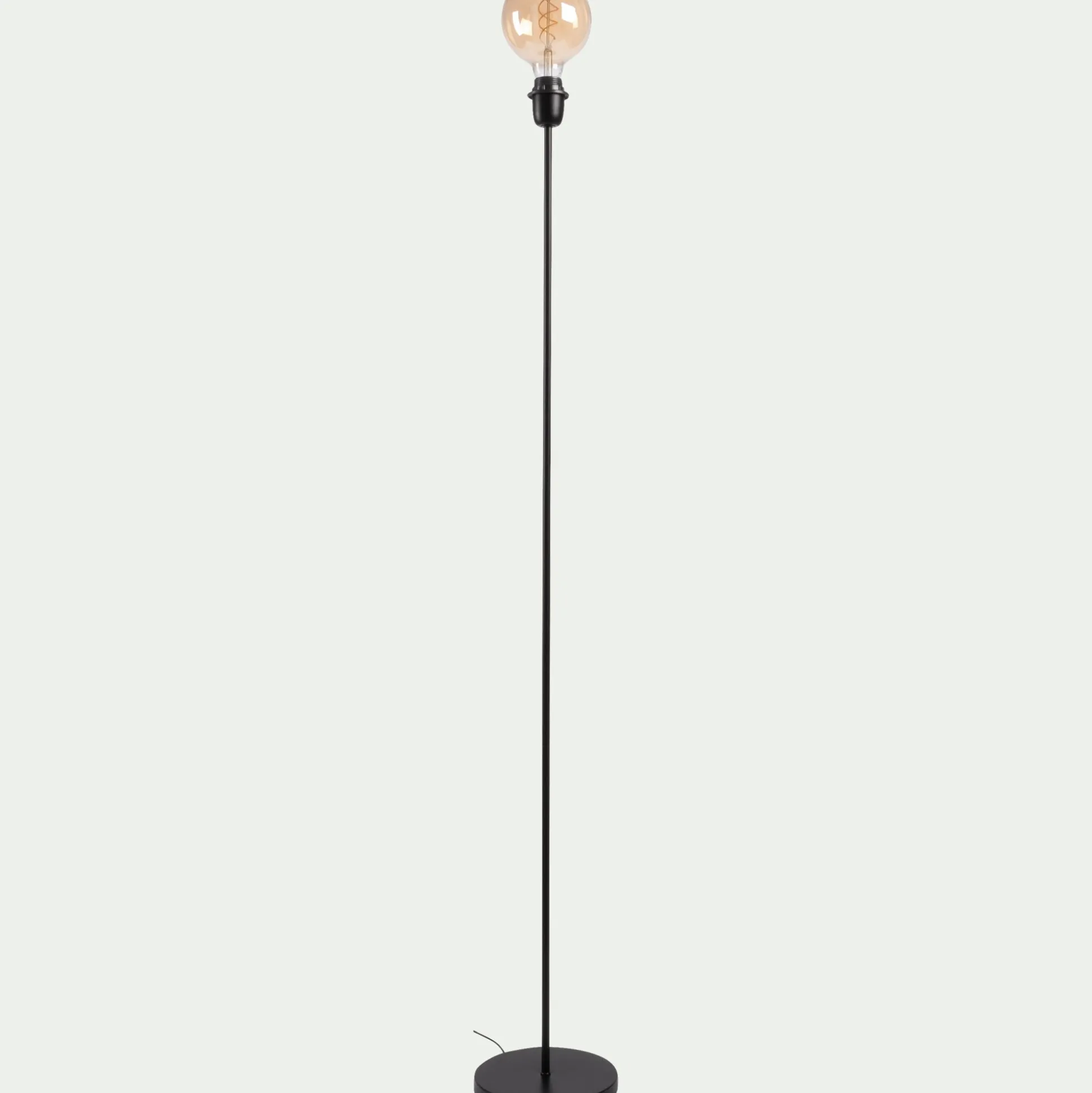 Pied de lampadaire en métal - H140cm noir
