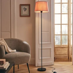 Pied de lampadaire en métal - H140cm noir
