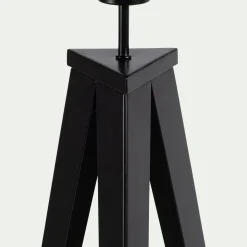 Pied de lampadaire en métal - noir H135cm