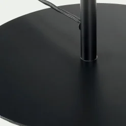 Pied de lampadaire en métal - noir H146cm