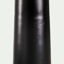 Pied de lampadaire électrifié en aluminium H162cm - noir