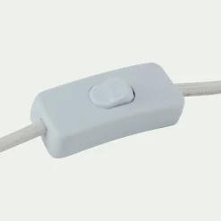 Pied de lampe électrifiée en bois d'hévéa D14cm - naturel