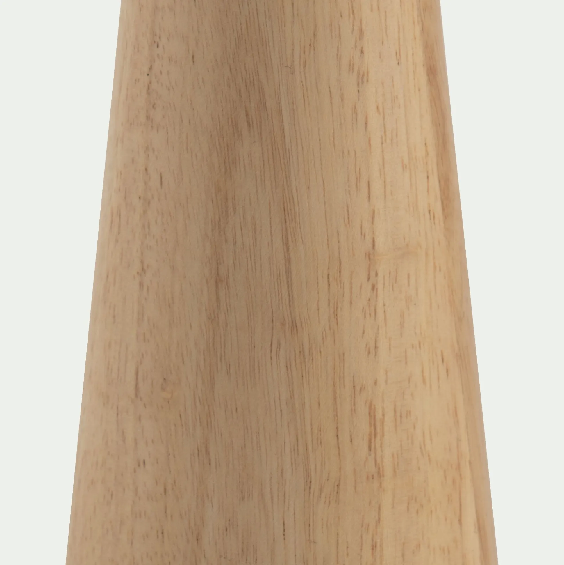 Pied de lampe électrifiée en bois d'hévéa H29cm - naturel
