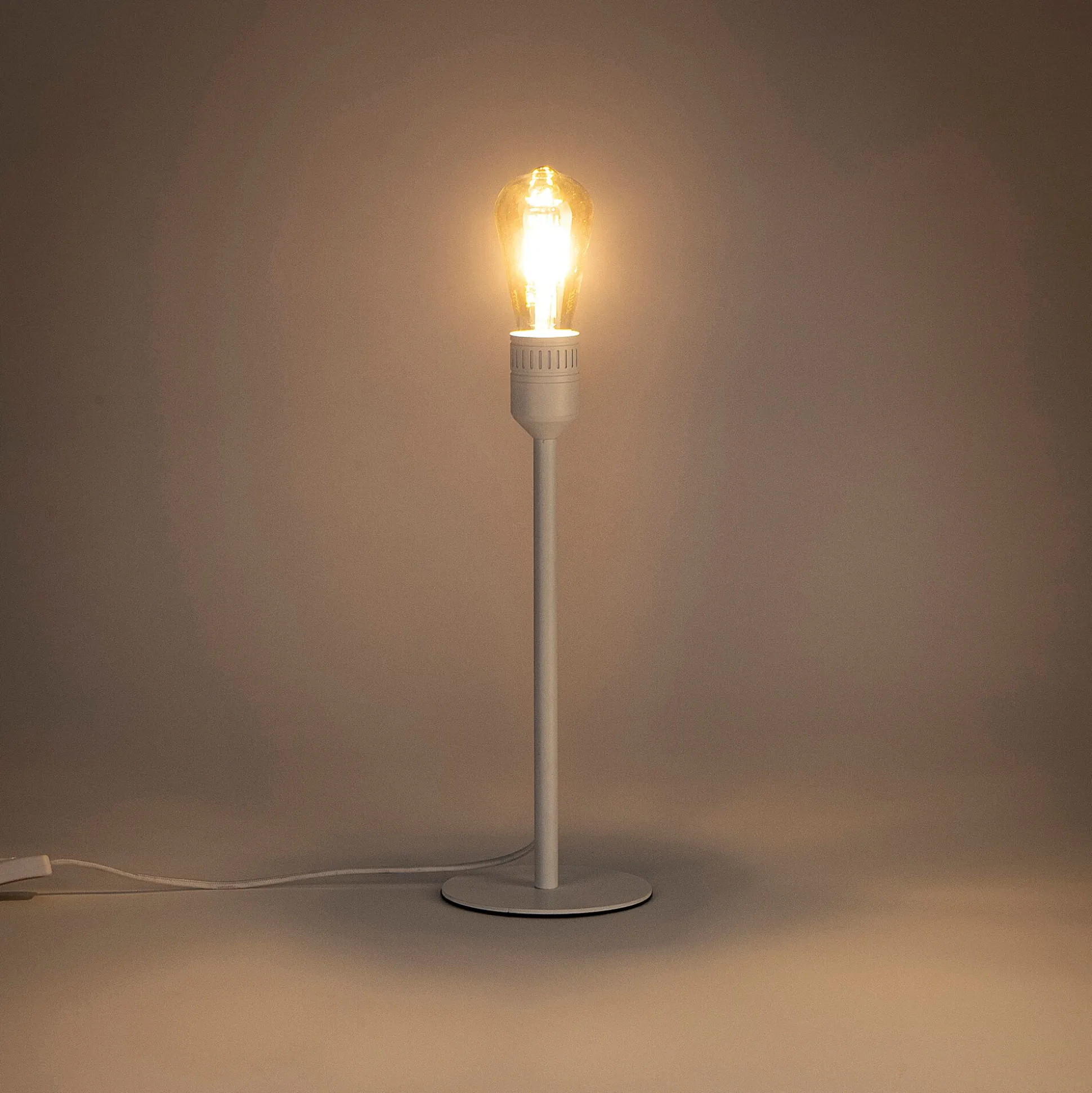 Pied de lampe à poser - blanc H37,5cm