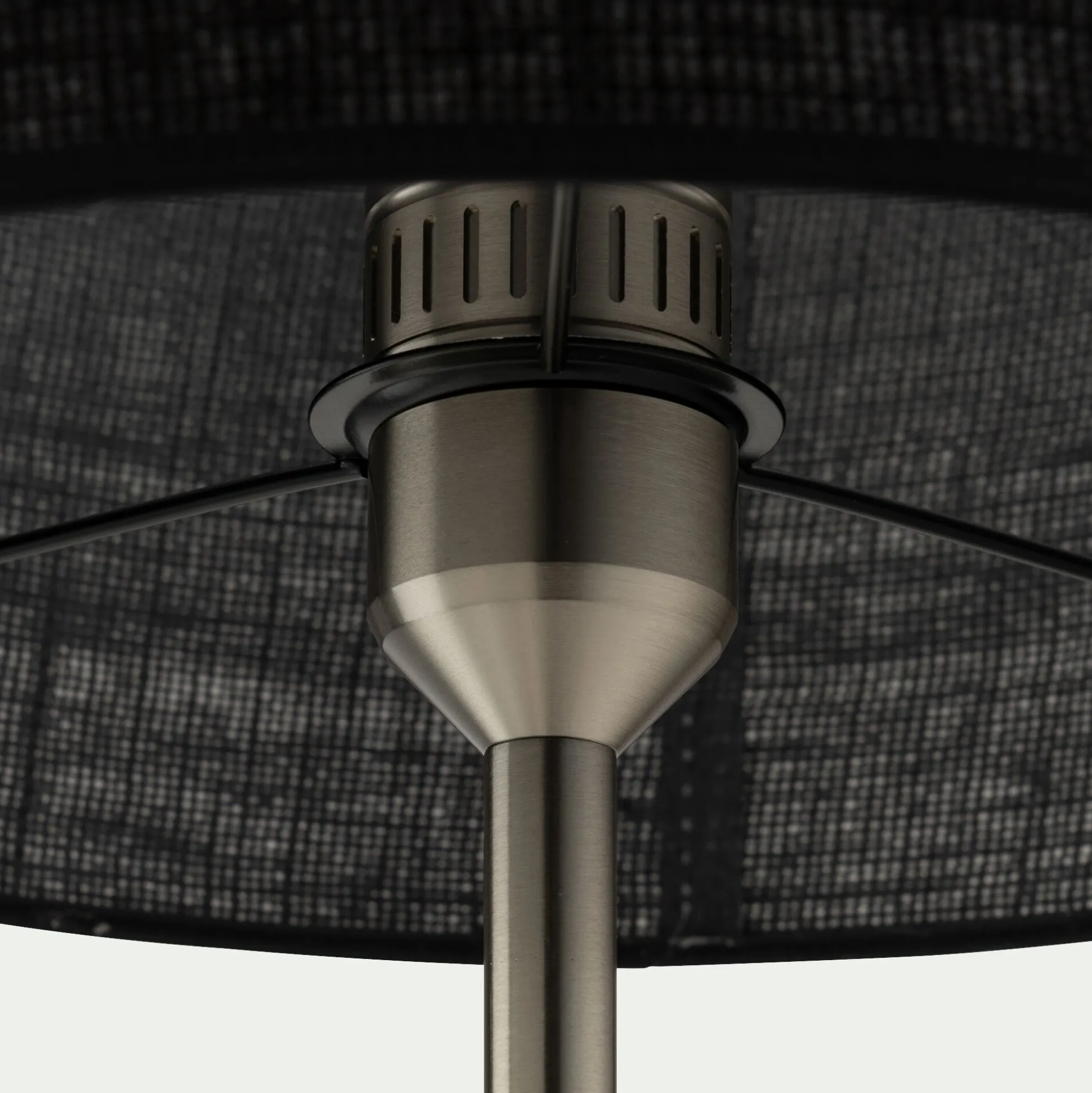 Pied de lampe à poser - gris argenté H37,2cm