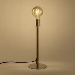 Pied de lampe à poser - gris argenté H37,2cm