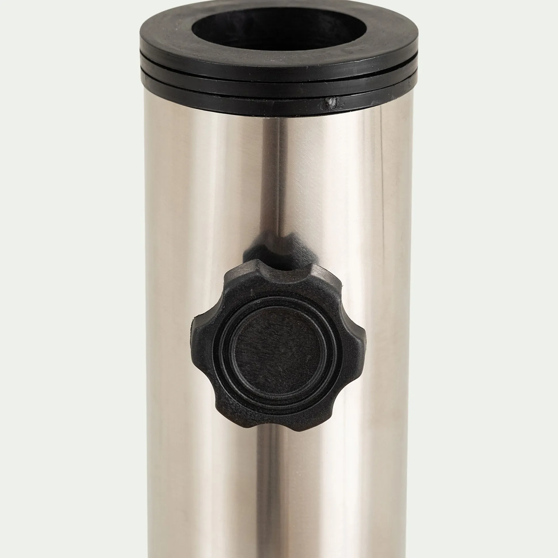 Pied de parasol en béton et bois 36kg - naturel