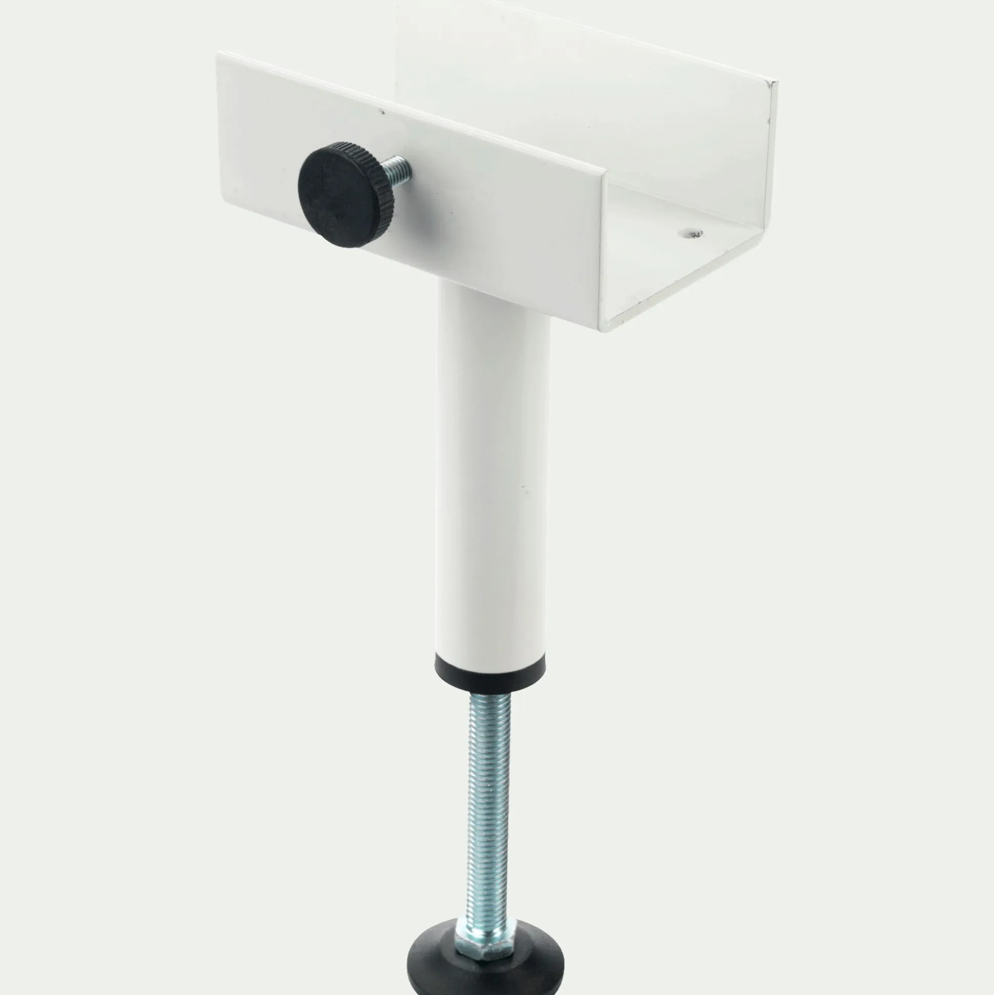 Pied de sommier central blanc H15cm