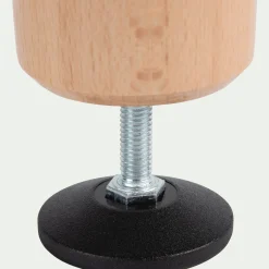 Pied de sommier cylindrique en hêtre - 15 à 20 cm
