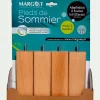 Pieds de sommier naturels H17 cm - jeu de 4