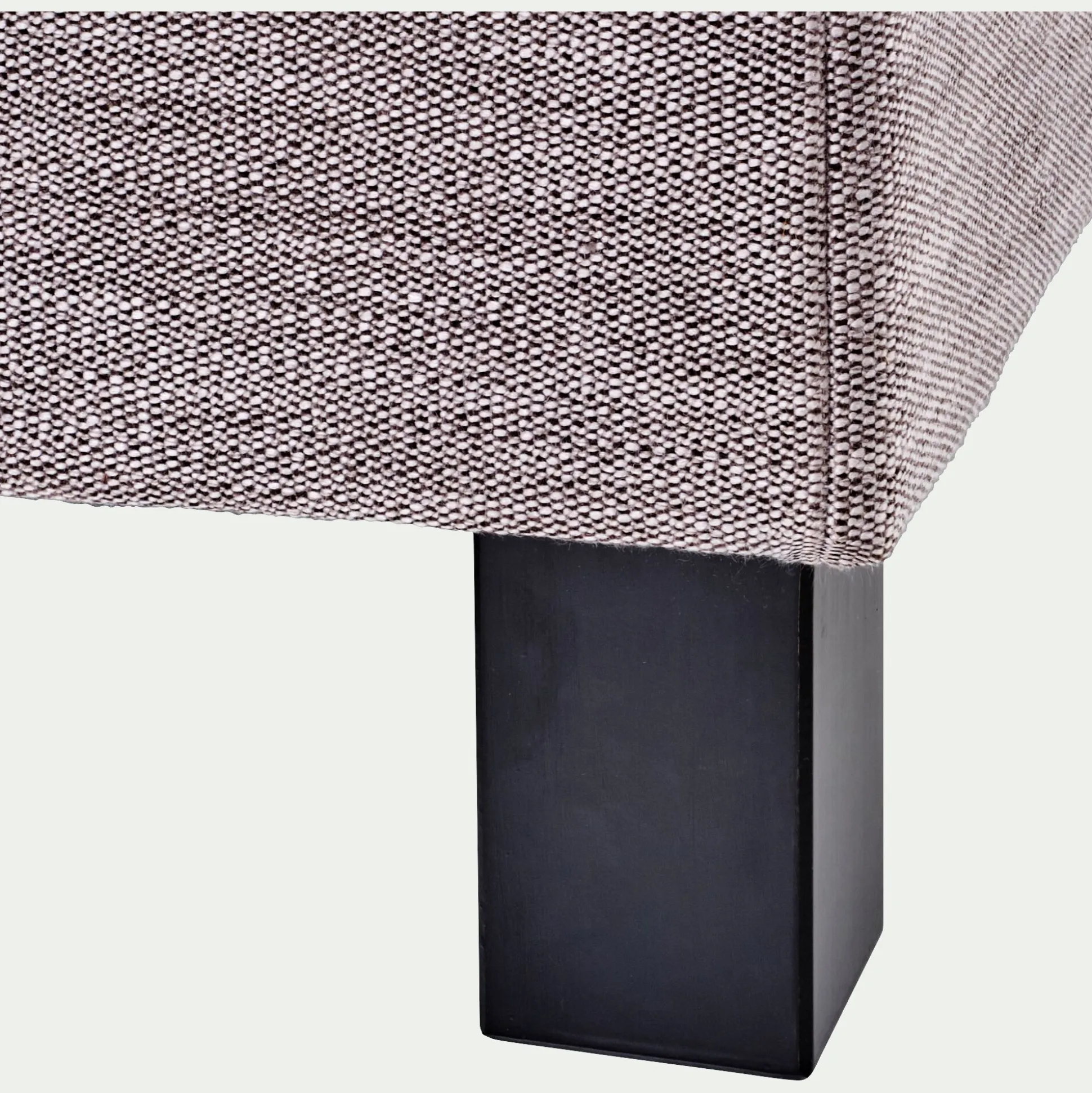 Pieds de sommier noirs H12 cm - jeu de 4