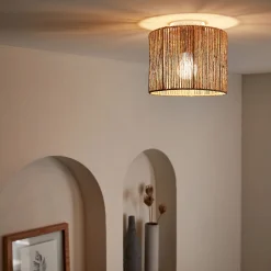 Plafonnier électrifié en métal D10cm - blanc