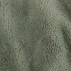 Plaid imitation fourrure 180x220cm - vert olivier