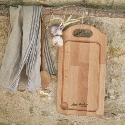 Planche à découper en bois de hêtre L40cm - bois clair