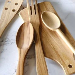 Planche à découper en bois d'olivier L25,5cm - bois clair