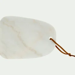 Planche à découper en marbre L30cm - blanc