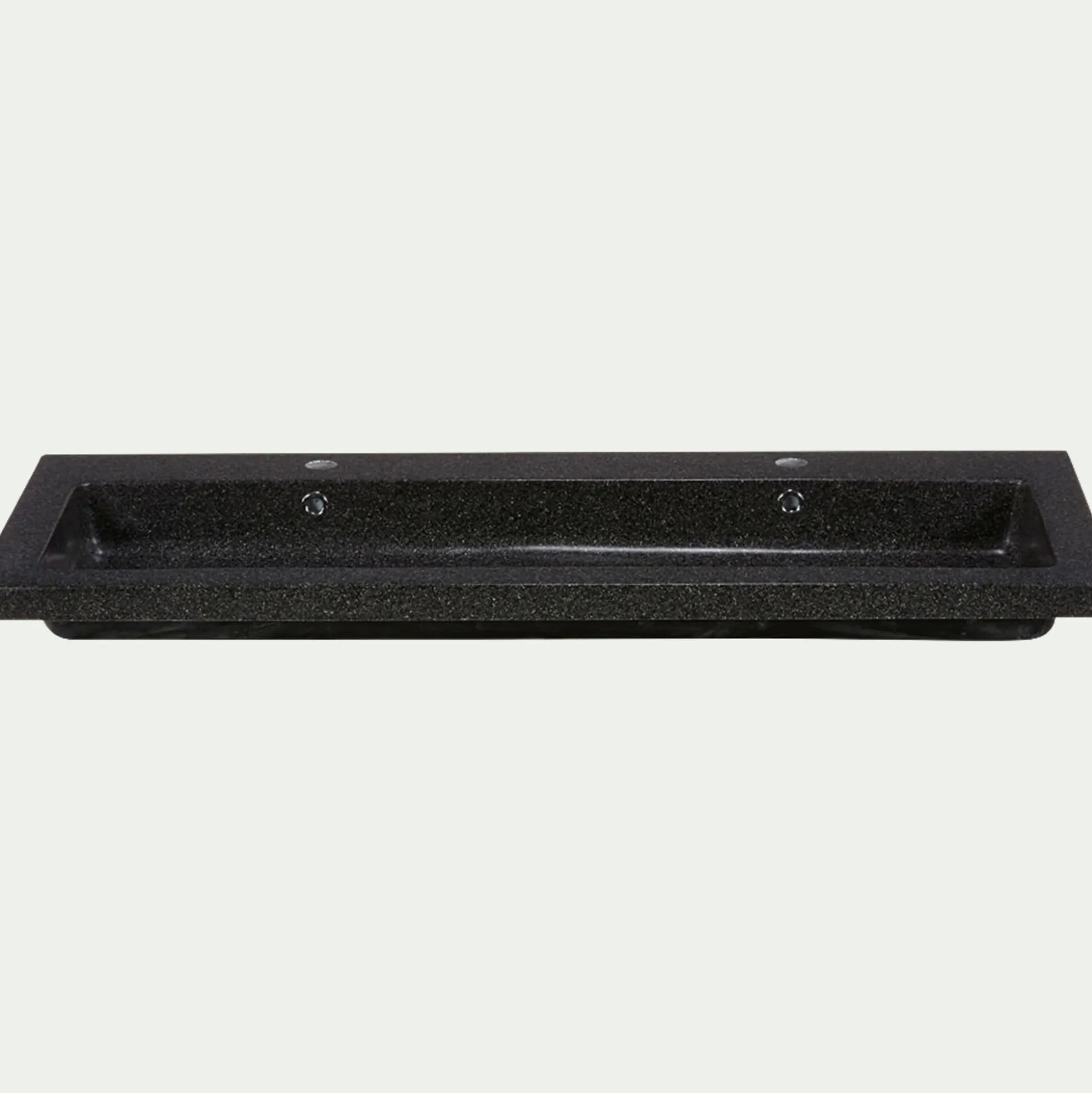 Plan vasque 120cm en terrazzo noir