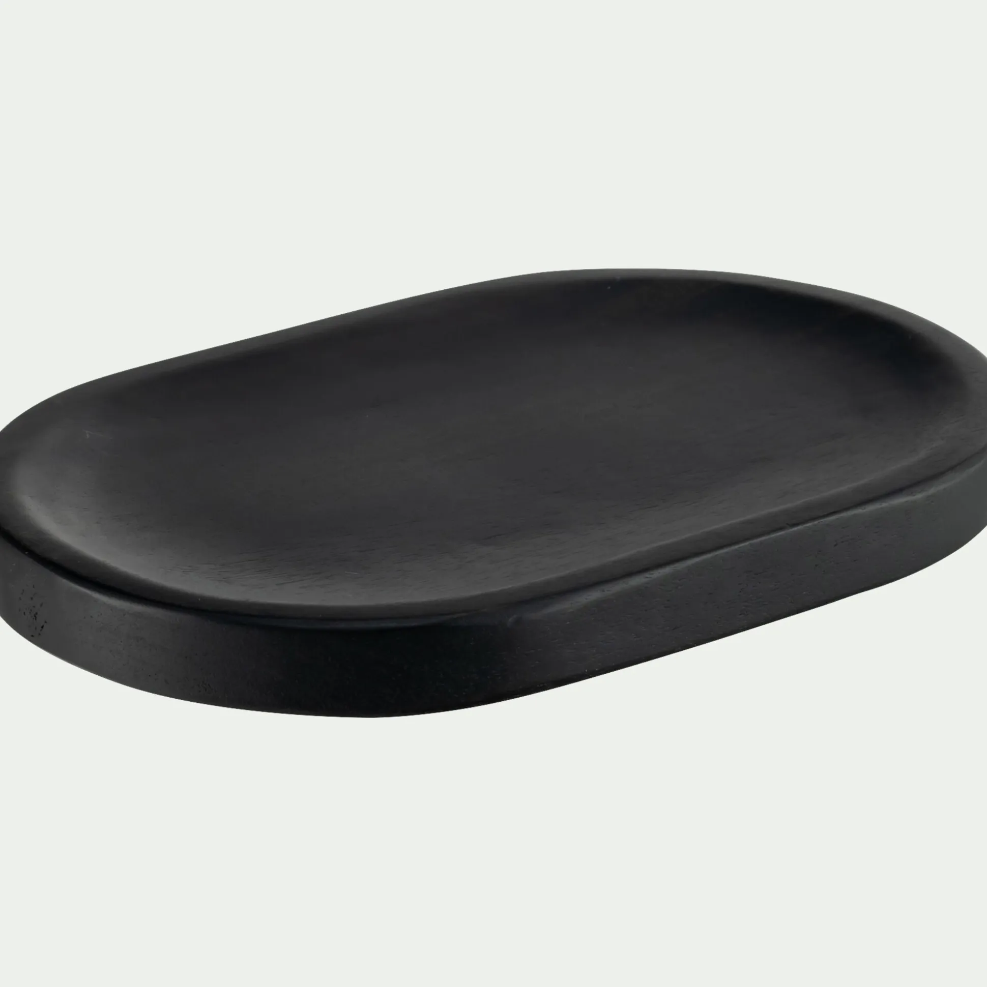 Plateau déco en bois de manguier 30x20cm - noir