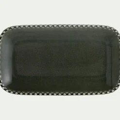 Plateau décoratif en porcelaine 14x25cm - vert