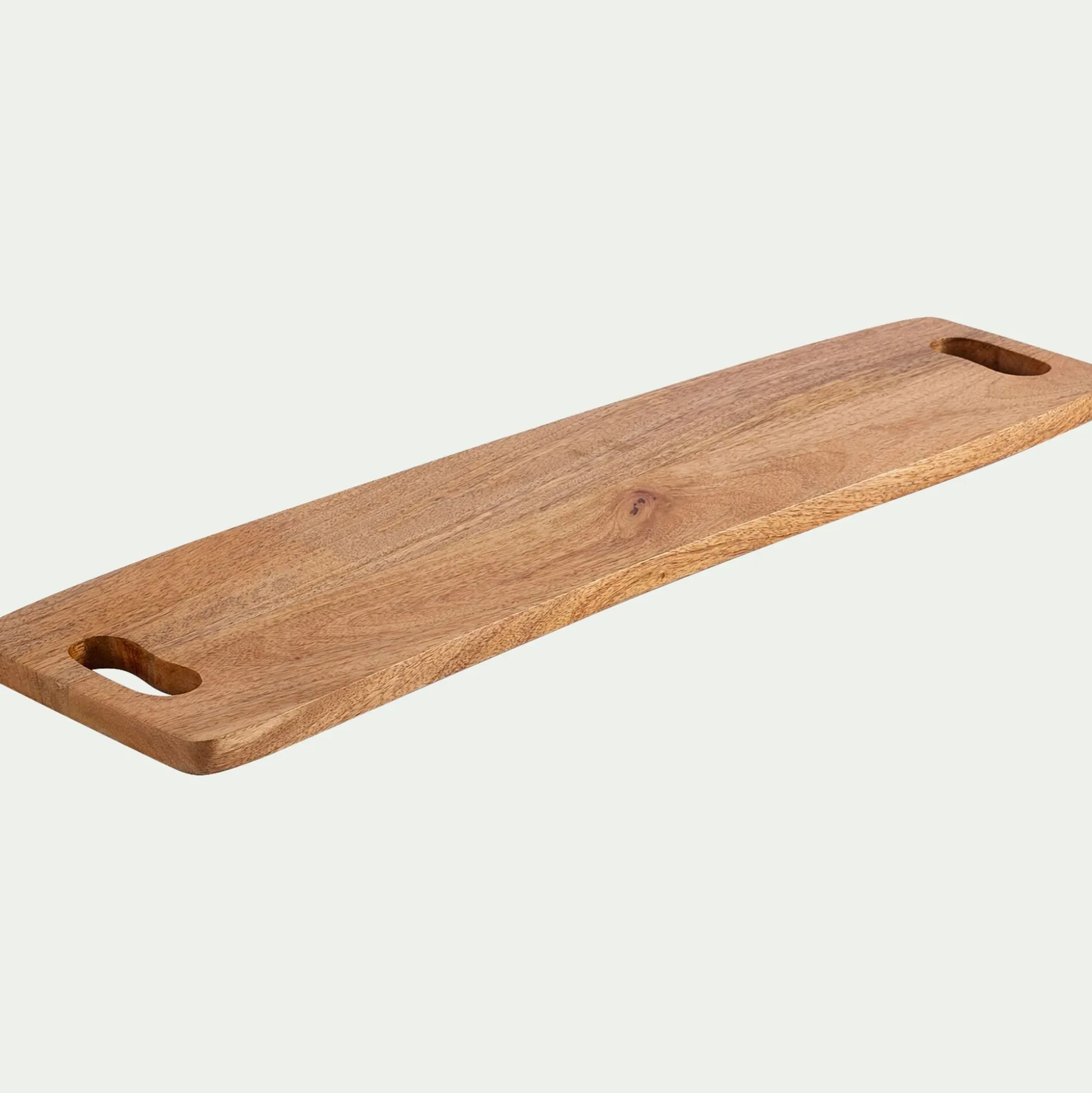 Plateau de présentation en bois de manguier L60cm - bois foncé