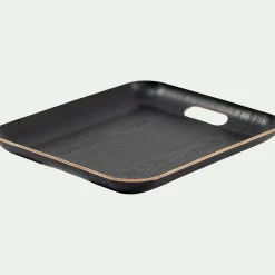 Plateau rectangle en bois L45xl36cm - noir