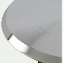 Plateau tournant en inox D31cm - argenté