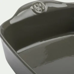 Plat à four en céramique L42,5cm - vert cèdre
